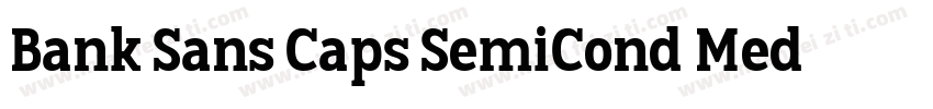 Bank Sans Caps SemiCond Med字体转换